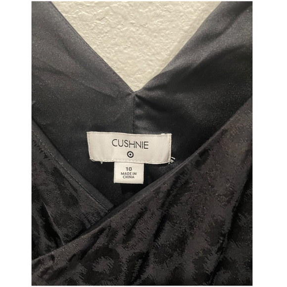 CUSHNIE Black Leopard Print Dress - Picture 6 of 10